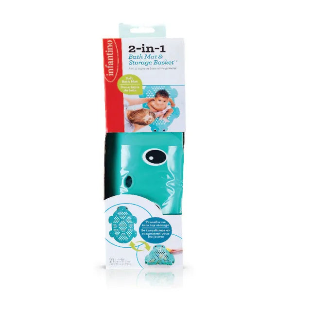 2 in 1 Bath Mat & Storage Basket