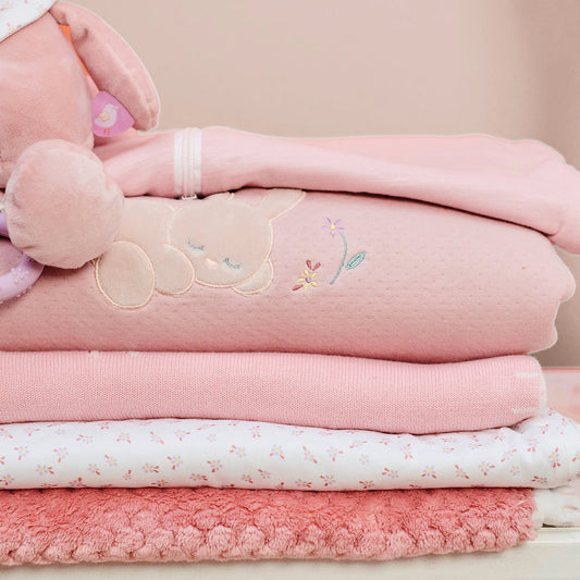 ALICE & POMME Small plaid 75*100 pink jacquard