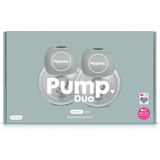 Pippeta LED Wearable Handsfree Breast Pump | Sea Salt (Pack of 2)