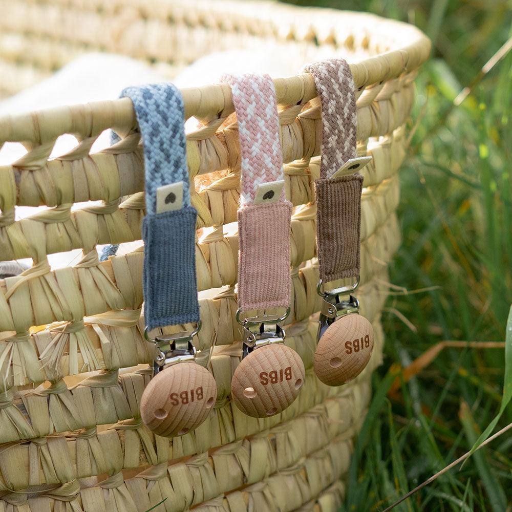 Pacifier Clip Petrol/Baby Blue