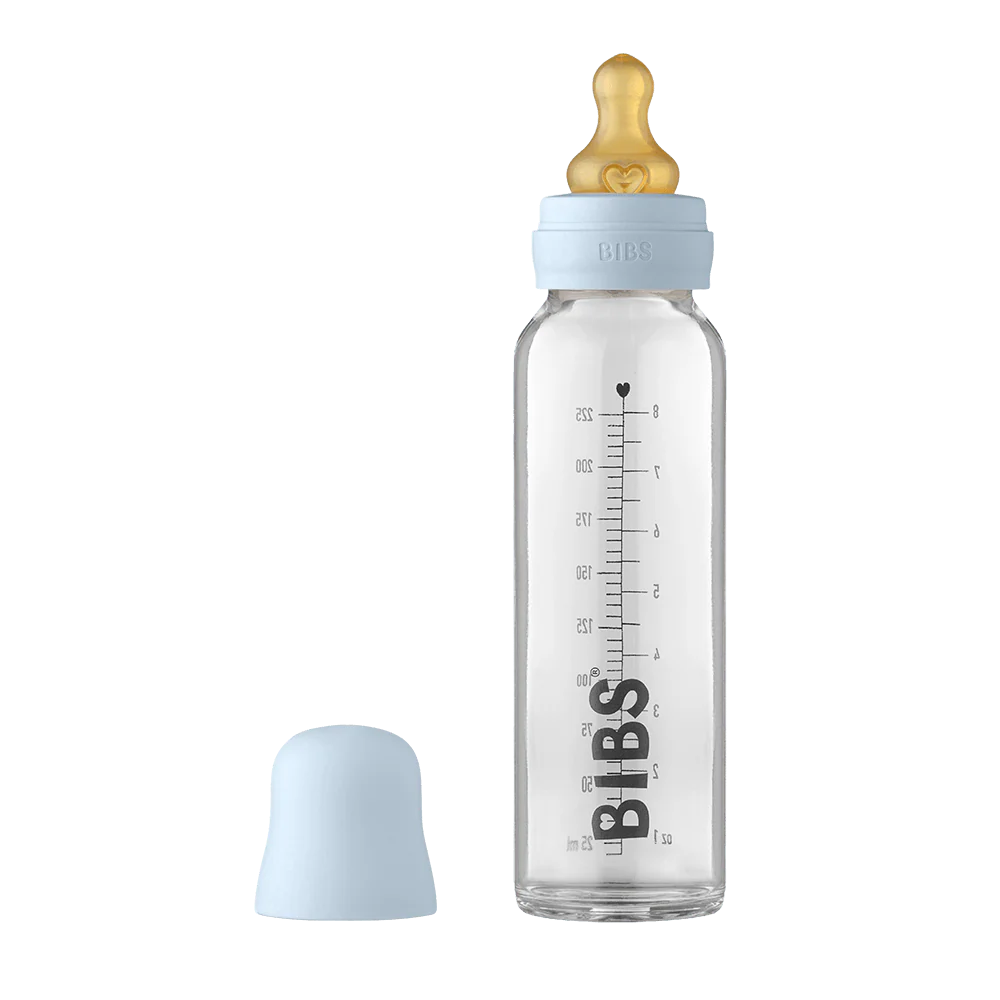 Bibs Baby Bottle 225ml - blue