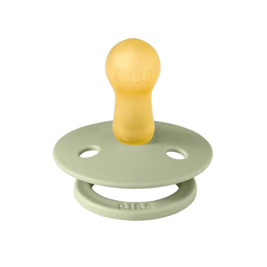 Bibs Colour 2 PACK Latex Size 1 Anatomical Ivory Sage