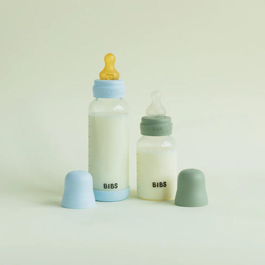 BIBS Baby Bottle Nipple Round Silicone 2 Pack Fast Flow