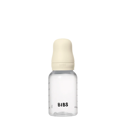 BIBS Baby Bottle Round Nipple Latex 1 Pack 150 Ml Slow Flow Ivory