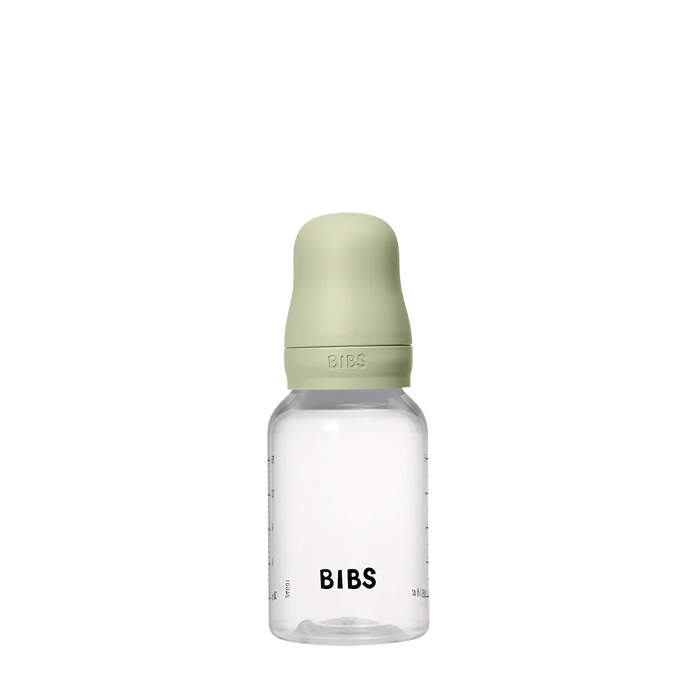 BIBS Baby Bottle Round Nipple Latex 1 Pack 150 Ml Slow Flow Sage
