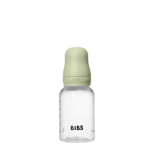 BIBS Baby Bottle Round Nipple Latex 1 Pack 150 Ml Slow Flow Sage