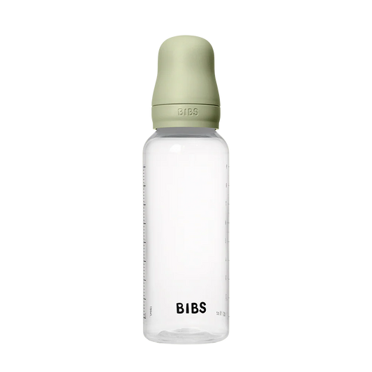 BIBS Baby Bottle Round Nipple Latex 1 Pack 270 Ml Medium Flow Sage