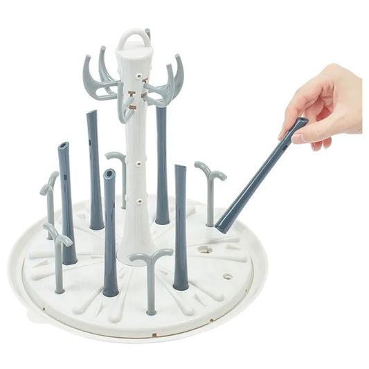 Compact Bottle Drying Rack.