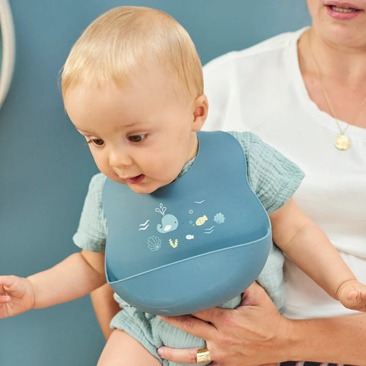 Bib printed infinity blue