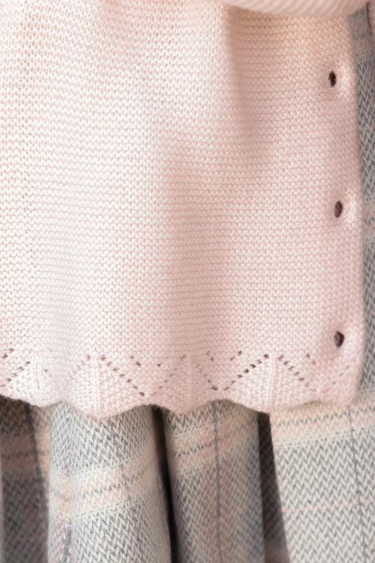 Cardigan Dew wool openwork knitwear