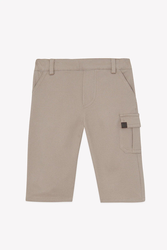 Trousers Mocha cotton piqué