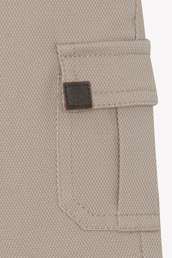 Trousers Mocha cotton piqué