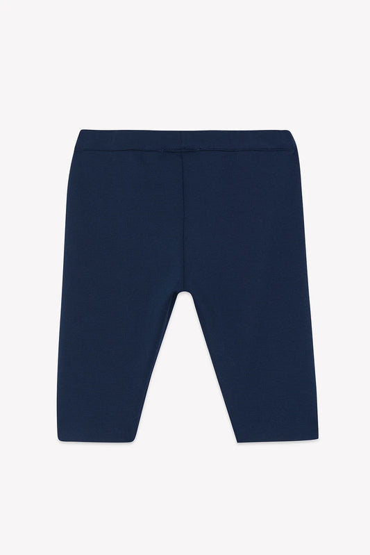 Trousers Navy scalloped pockets