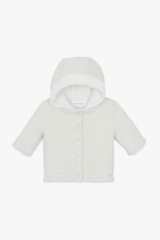 Coat Ecru woven cotton