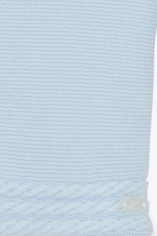 Coat Sky blue braided