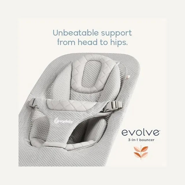 Ergobaby Evolve Bouncer Mesh Light Grey