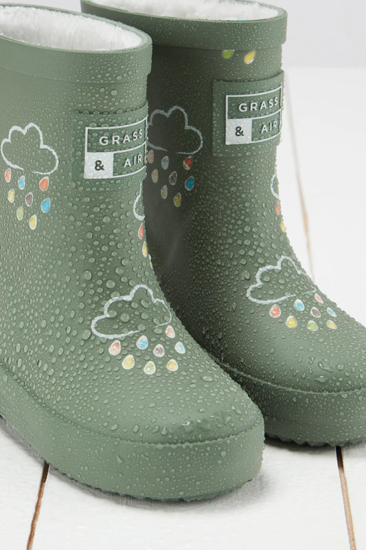 Colour Changing Rainboots - Khaki Green
