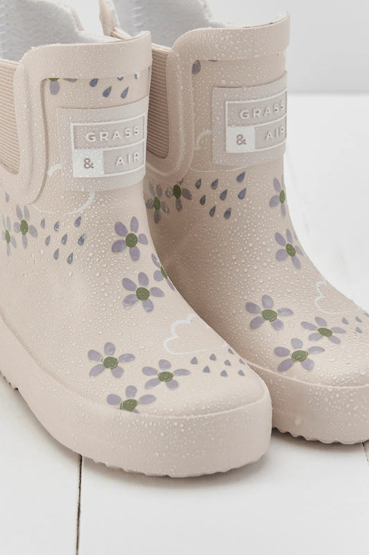 Colour Changing Rainboots - Pampas Cream Floral