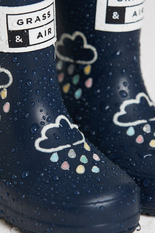 Colour Changing Rainboots -Navy