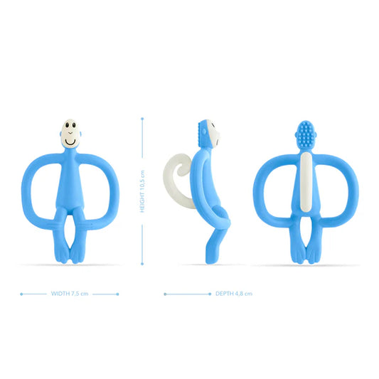 Light Blue Original Monkey teething toy