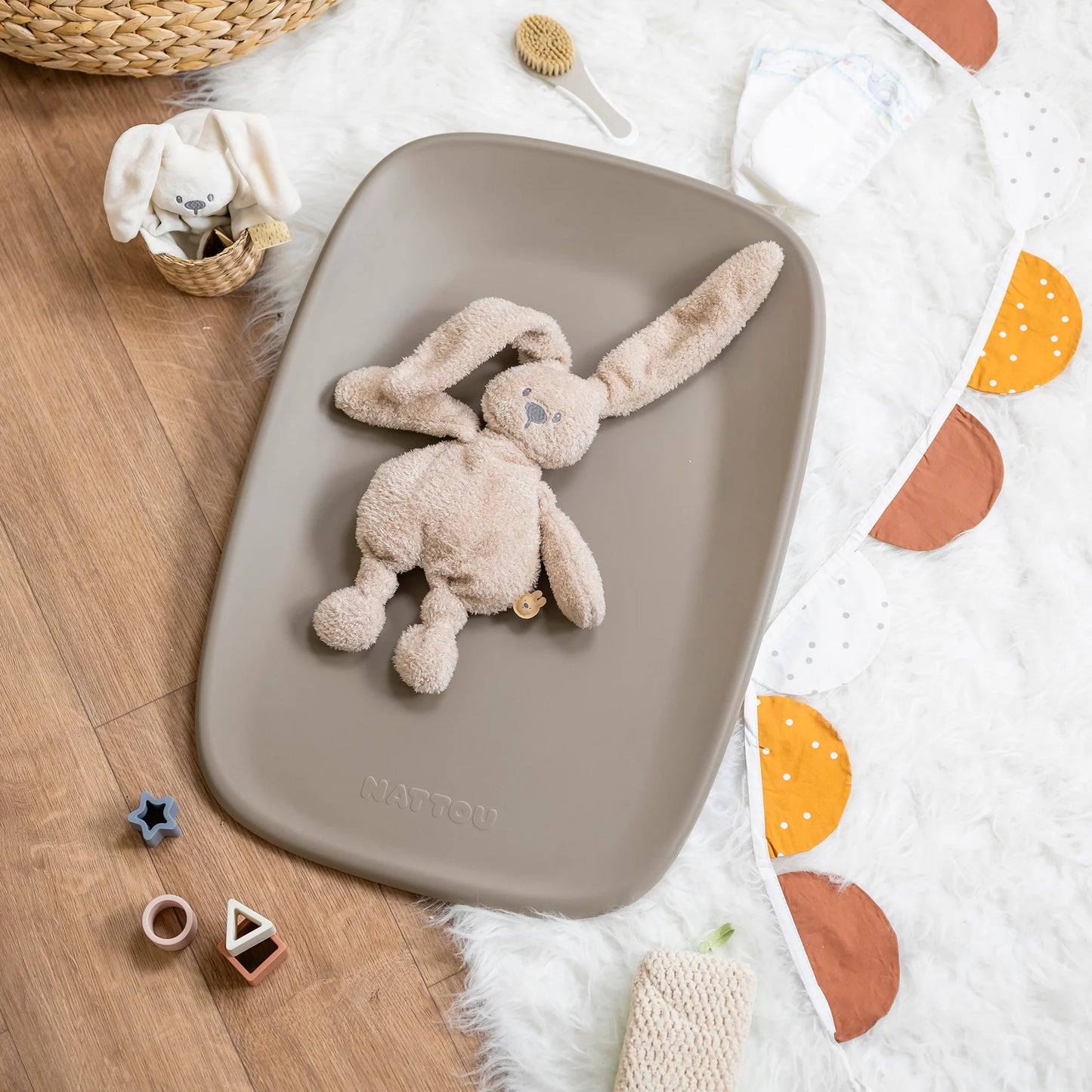SOFTY changing pad taupe