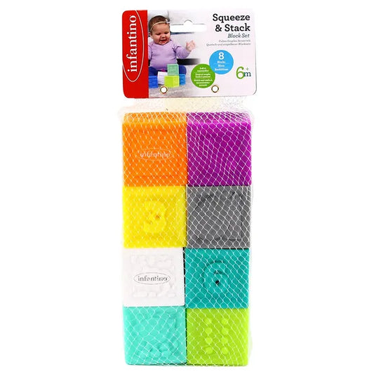 Squeeze & Stack Block Set - 8 pcs