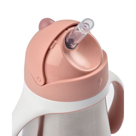 Stainless Steel Straw Cup - pink