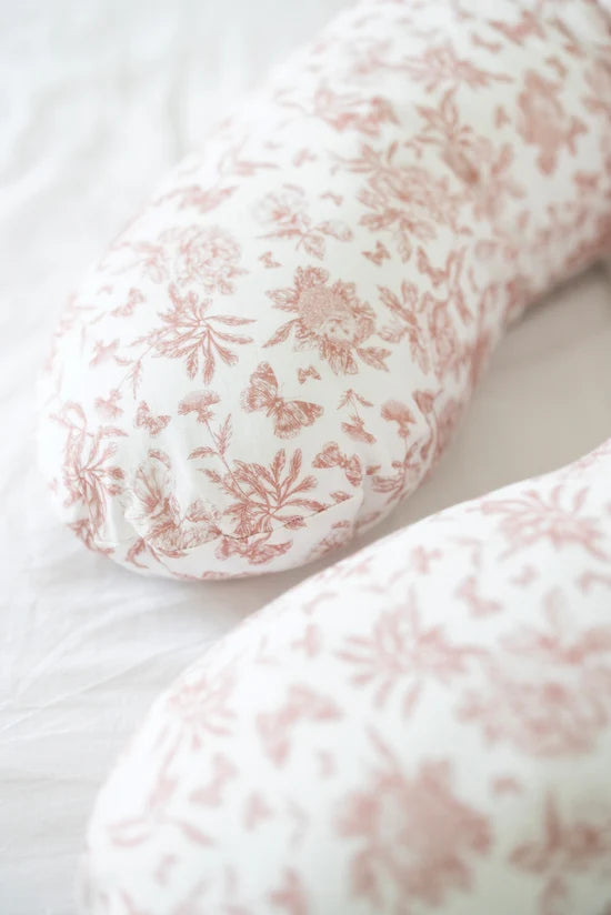 Maternity pillow Toile de Jouy-inspired print