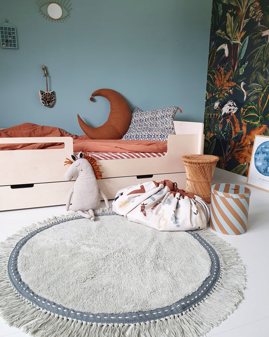 Lily Mint Rug 110x110cm