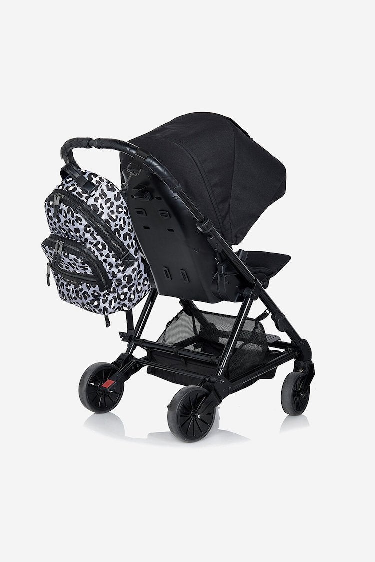 Elwood Changing Backpack Grey/black leopard print