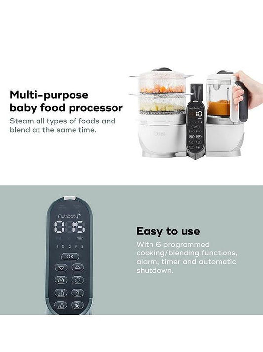 Bundle Nutribaby(+) White + reusable food
pouches x 15