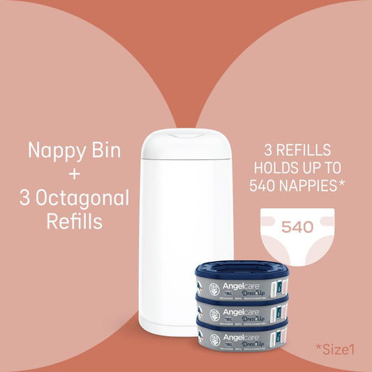 Angelcare Dress Up Diaper Bin - Octogonal