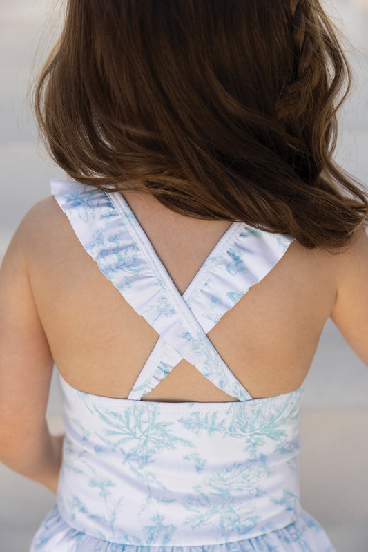 Swimsuit
Green Print inspiration Toile de Jouy