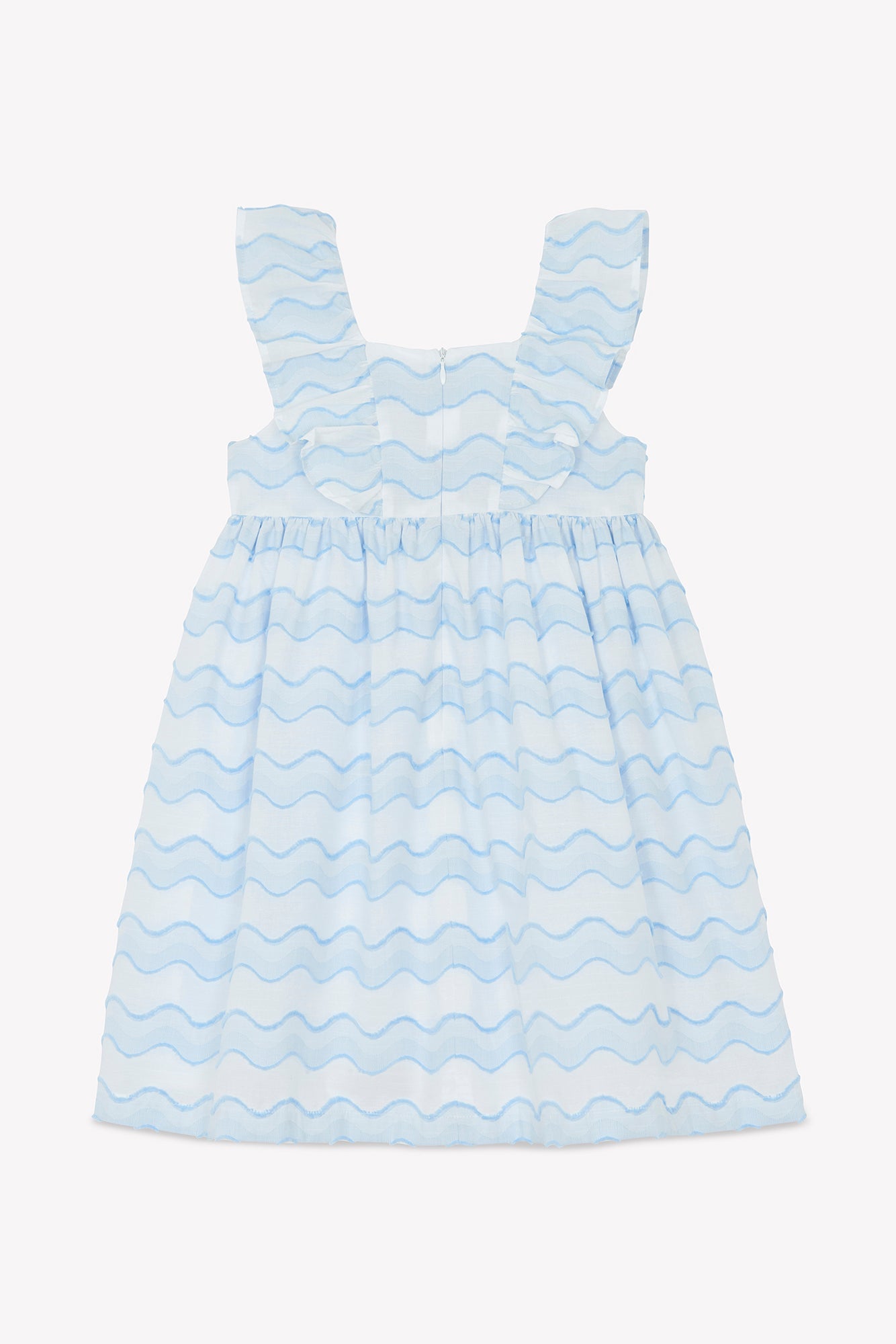 Dress
Azure cotton waves