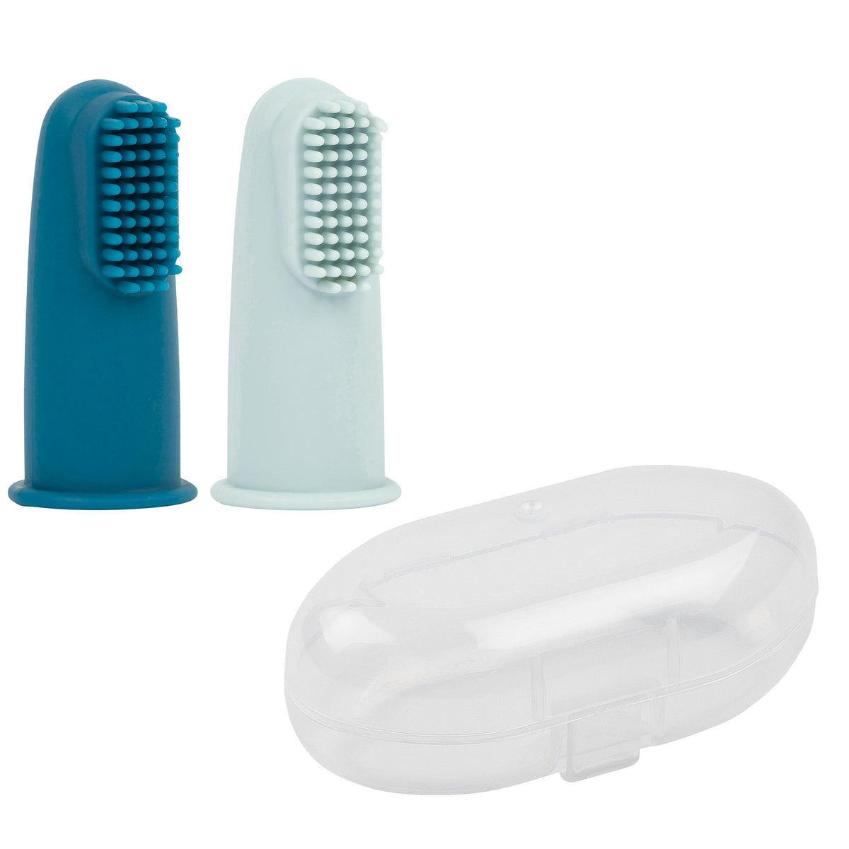 Baby toothbrush set of 2 pieces silicone