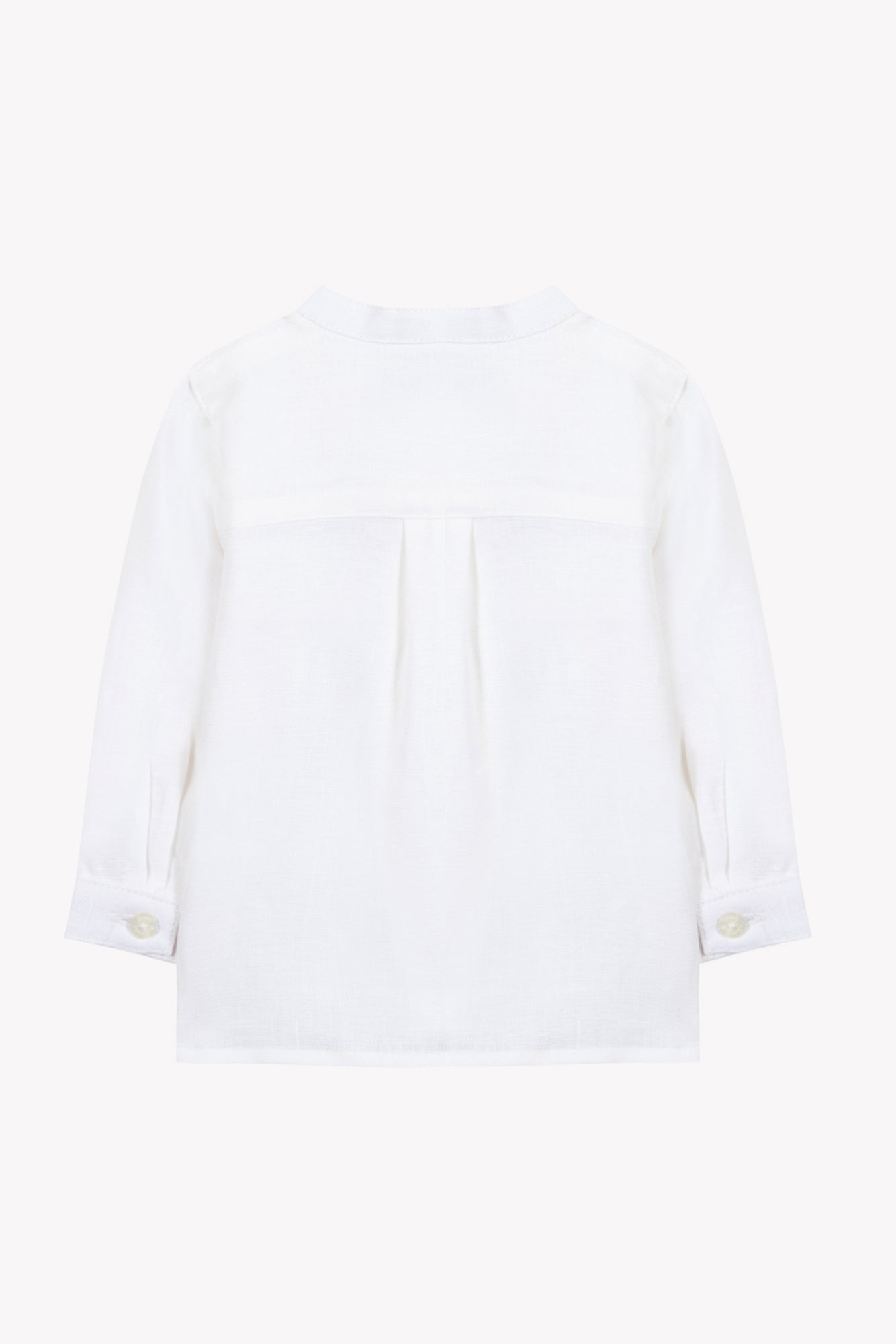 Shirt
White Linen Mao collar