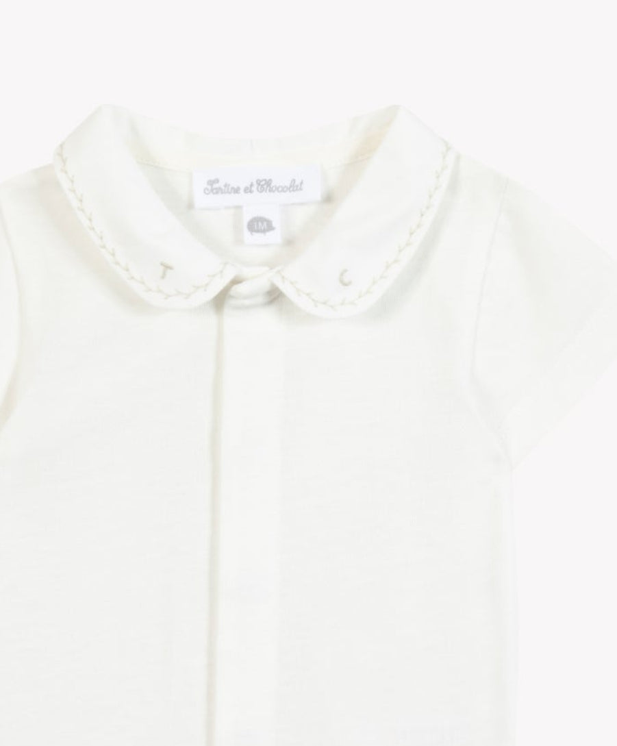Body
Beige dark cotton Embrodery TC
