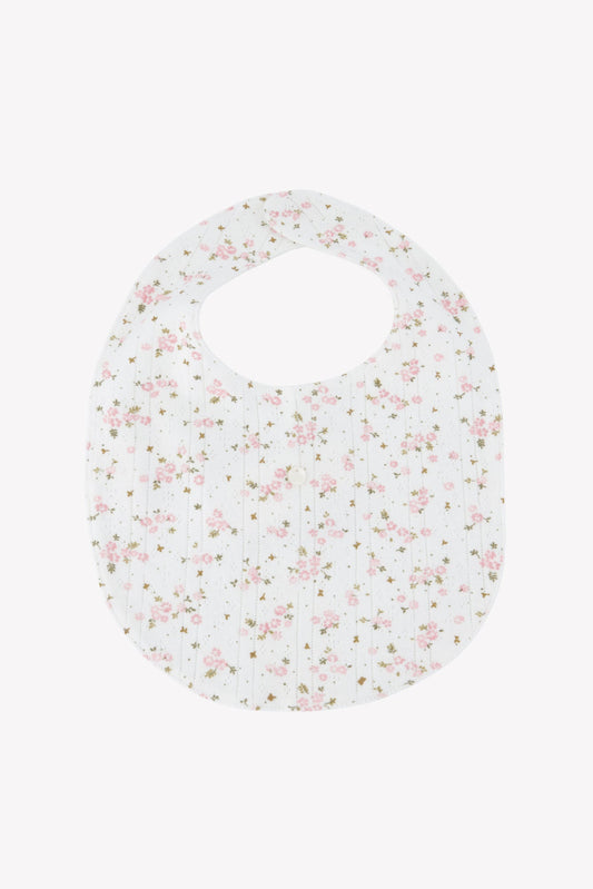 Bib
Ivory cotton Print flowery