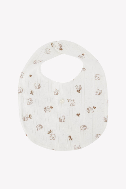 Bib
Beige light cotton Print squirrel