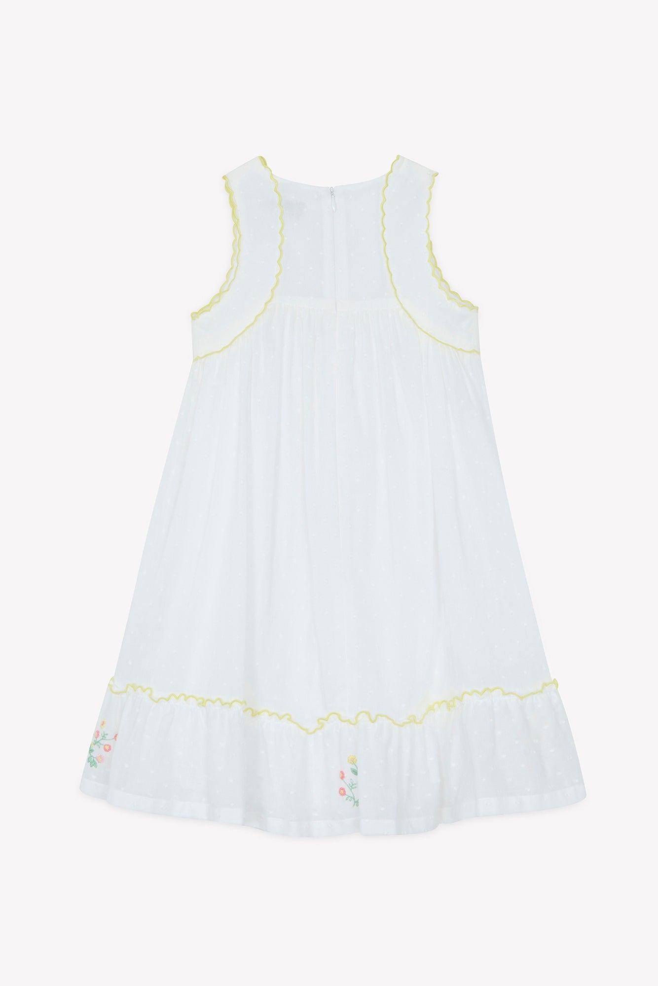 Dress
White cotton Plumetis