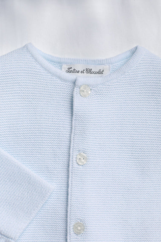 Cardigan
Cotton sky Trim