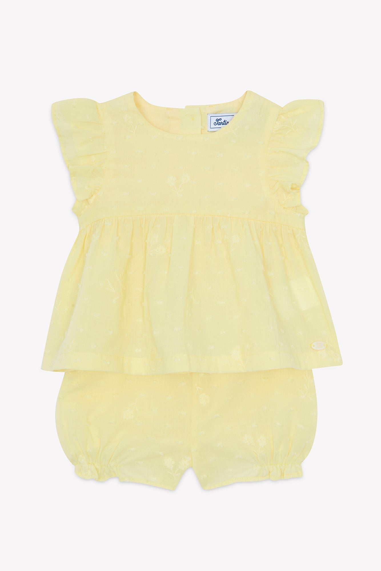 Outfit short
Citrus cotton Plumetis