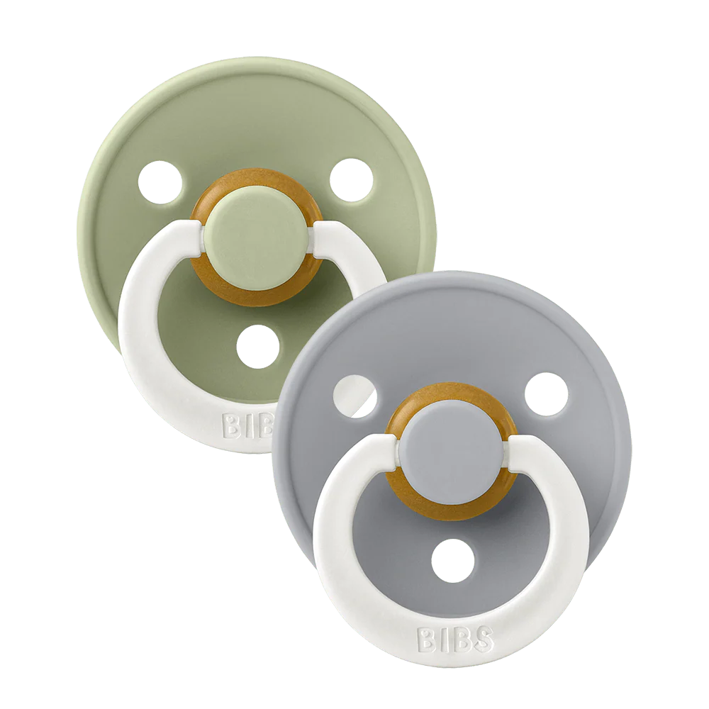 Bibs| pacifier latex S1 | glow in the dark |2 pack -Round