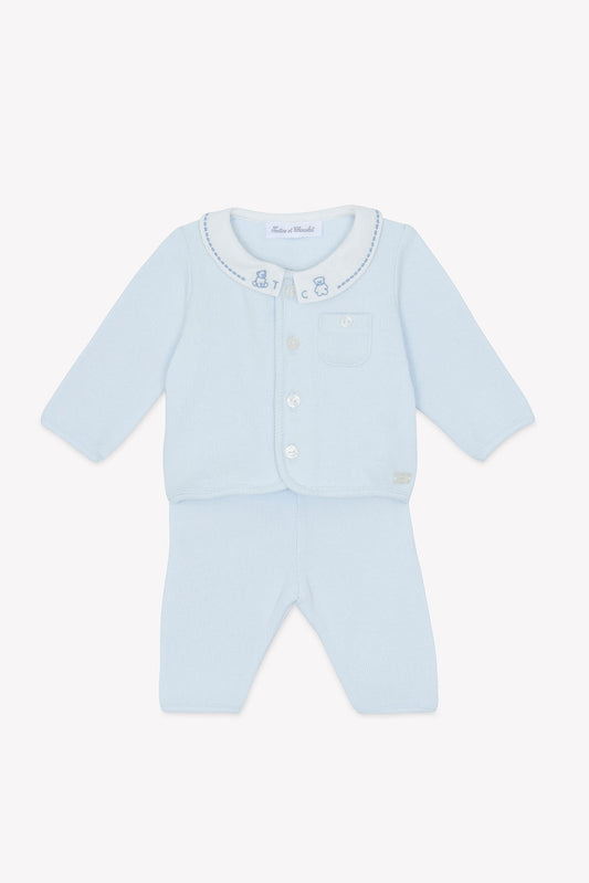 Outfit Long
Sky blue cotton Peter pan collar