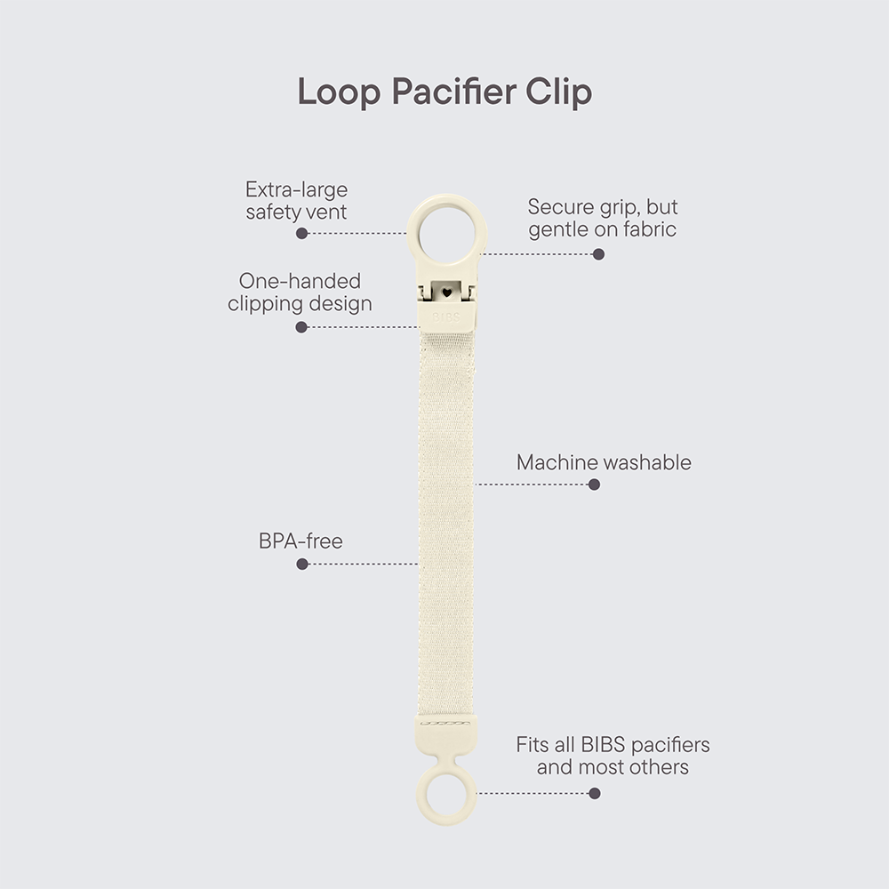Bibs |Pacifier Clip Loop - Petrol