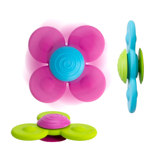 Fat Brain Toys - Whirly Squigz | 3 Pcs | 10M+
