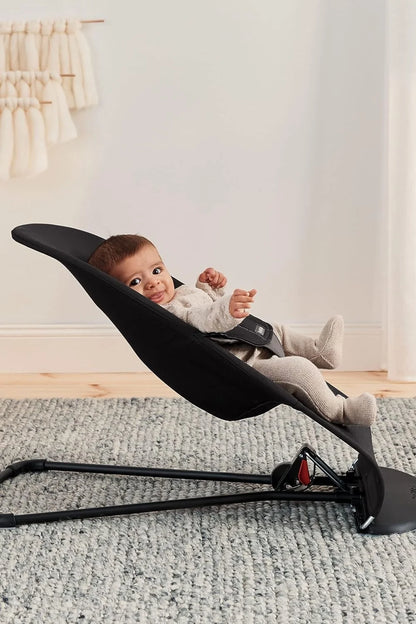 BabyBjörn - Bouncer Balance Soft | Woven | Black / Dark Grey