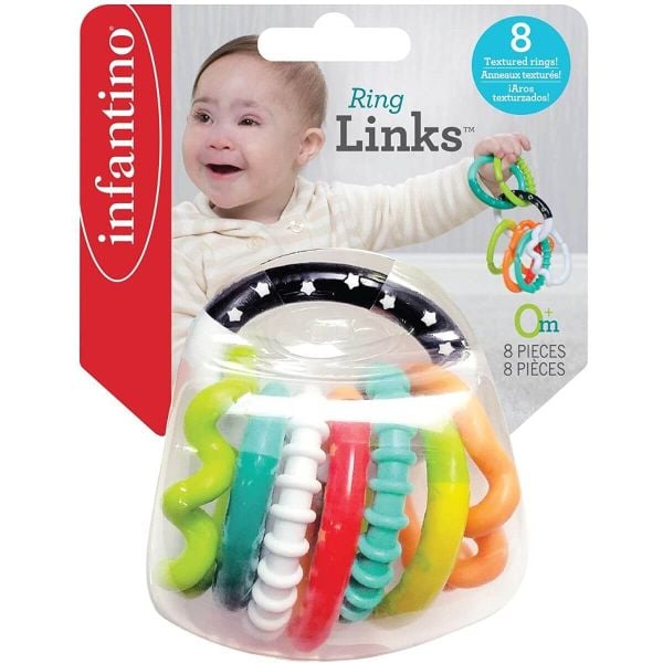 Textured Ring Links (10L)