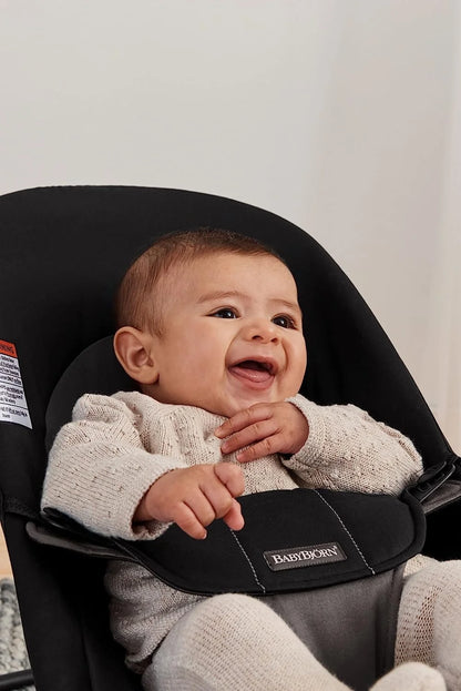 BabyBjörn - Bouncer Balance Soft | Woven | Black / Dark Grey