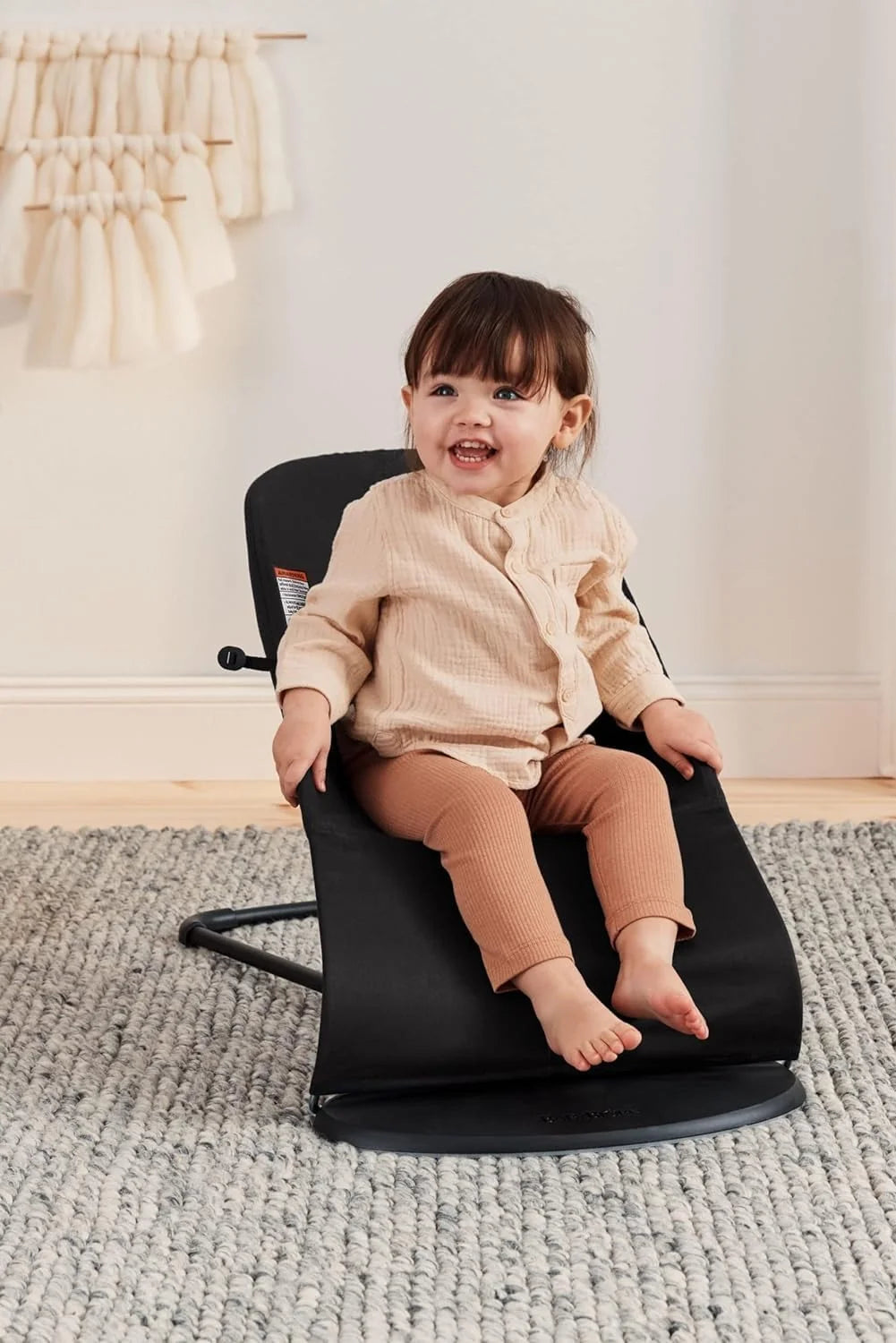 BabyBjörn - Bouncer Balance Soft | Woven | Black / Dark Grey